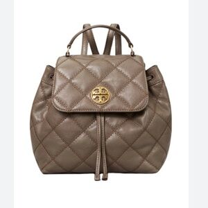 Tory Burch Willa Backpack Volcanic Stone